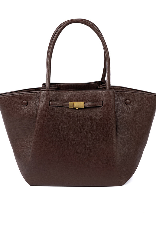 Pojemna torba A ciemnym brązie in ecopelle