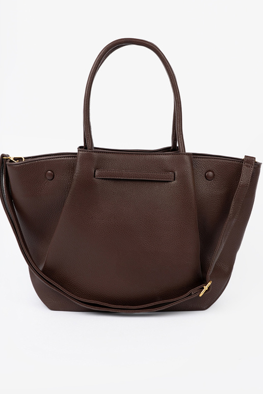 Pojemna torba A ciemnym brązie in ecopelle