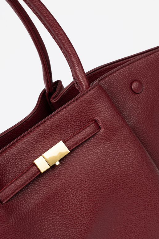 Elegante bordoAa shopperka sulla spalla