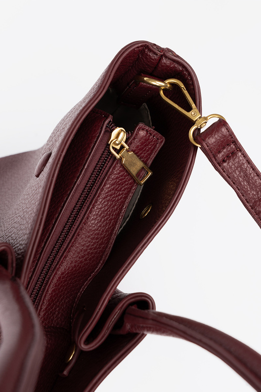 Elegante bordoAa shopperka sulla spalla