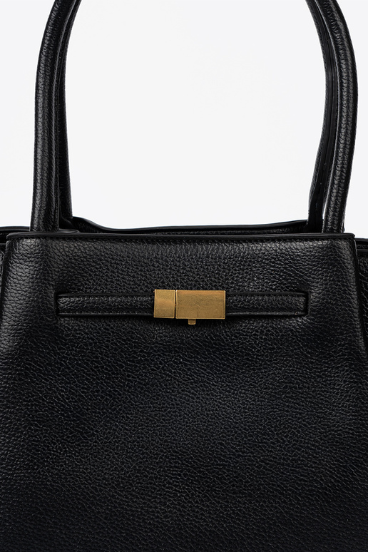 Un classico shopperka z fakturoAanej skóry ekologicznej