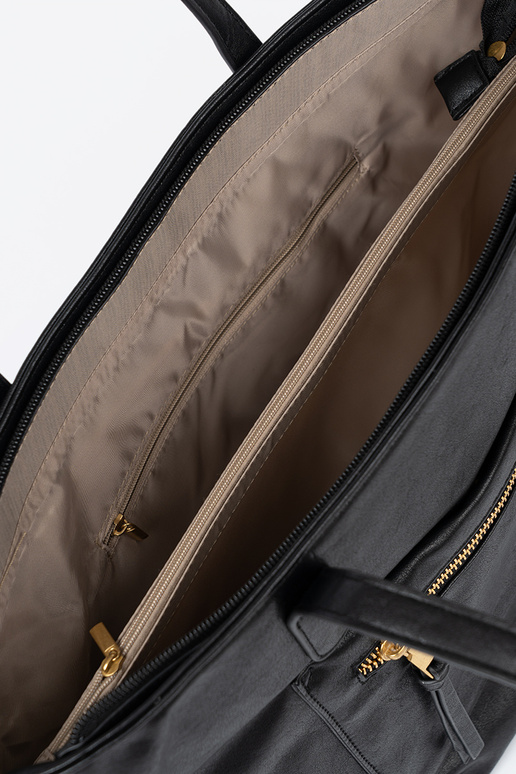 nero borsetta ze d oromi elementami