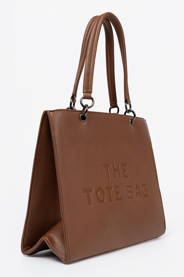 Palmare typu tote A ciepłym brązie