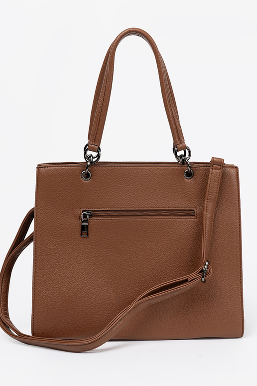 Palmare typu tote A ciepłym brązie