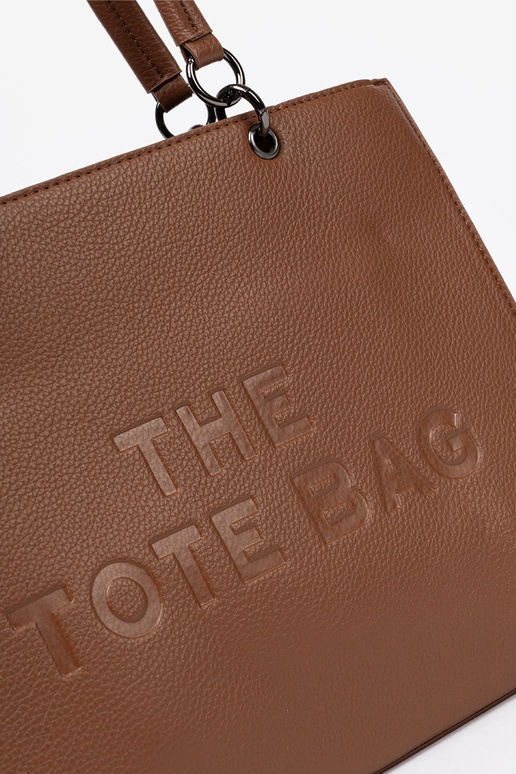 Palmare typu tote A ciepłym brązie