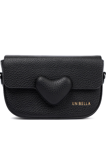 Kobieca borsetta nero z dekoracyjnym zapięciem 2