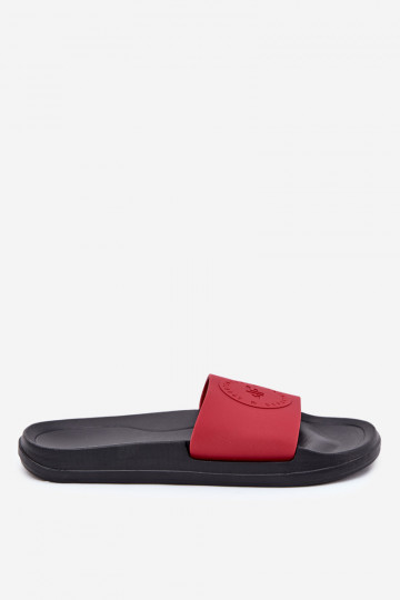 Pantofole da uomo 4FMM00FFLIM047A-62S colore rosso 2
