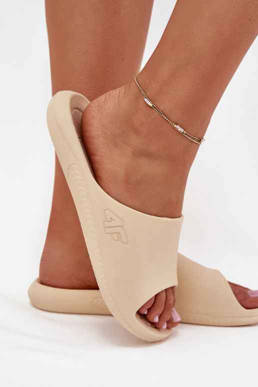 Ciabatte da donna 4F 4FMM00FFLIF093A-83S color sabbia