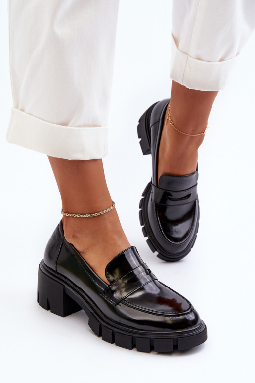 mocassini da donna Su tacchi enormi Big Star NN274055 colore nero