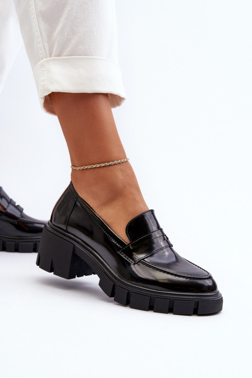 mocassini da donna Su tacchi enormi Big Star NN274055 colore nero