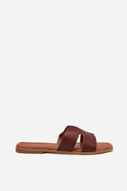 Pantofole Appartamento delle donne Con ritagli Deverrone scuro Salyra Pantofole Appartamento delle donne Con ritagli Deverrone scuro Salyra