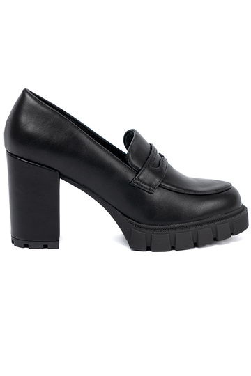 colore nero mocassini sul tallone z traperoAą podeszAą 2