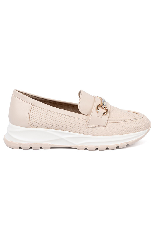 colore avorio mocassini z dekoracyjnym d orom elementem