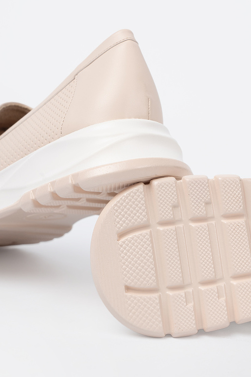 colore avorio mocassini z dekoracyjnym d orom elementem