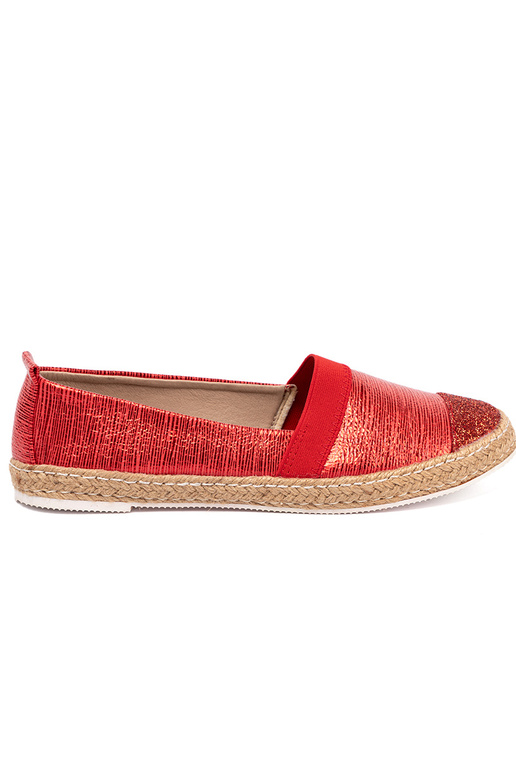 colore rosso espadrillas z błyszczącą nitką colore rosso espadrillas z błyszczącą nitką