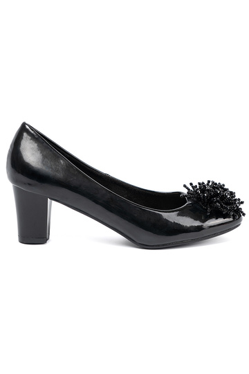 con effetto vernice tacchi alti z efektoAną ozdobą 2