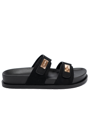 Pantofole con una piattaforma ze d oromi detalami 2