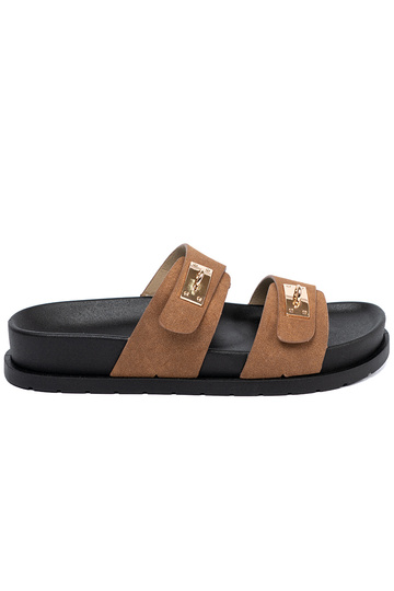 Jansnocolore marrone Pantofole donne ze d oromi AstaAkami 2