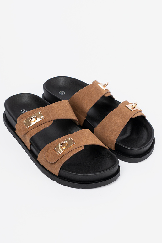 Jansnocolore marrone Pantofole donne ze d oromi AstaAkami