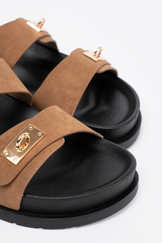 Jansnocolore marrone Pantofole donne ze d oromi AstaAkami