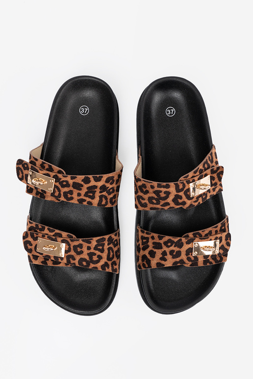 Pantofole da donna leopardato