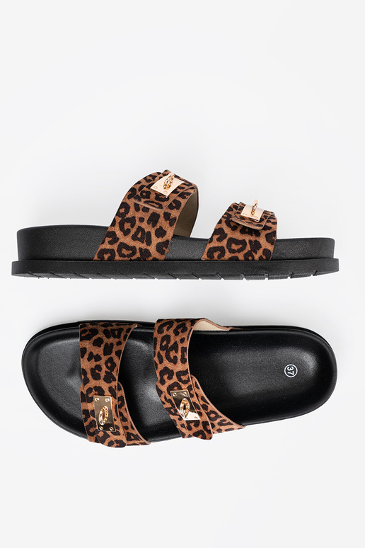 Pantofole da donna leopardato