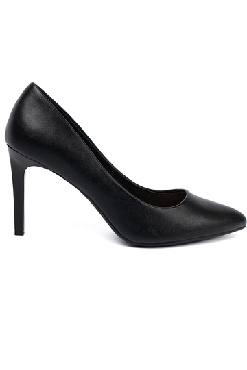 Elegantello classico colore nero tacchi alti su un tacco alto 2