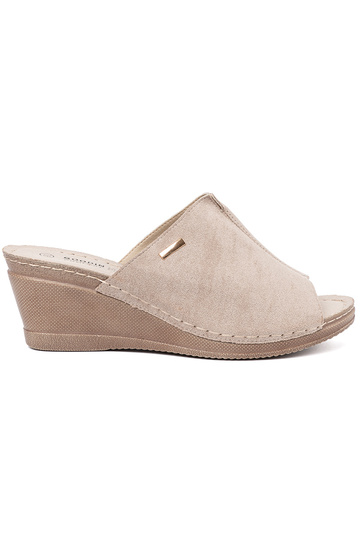 beige donne Pantofole con una piattaforma 2