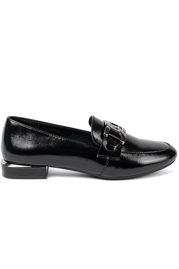 con effetto vernice mocassini con fibbia decorativa Sergio Leone 2