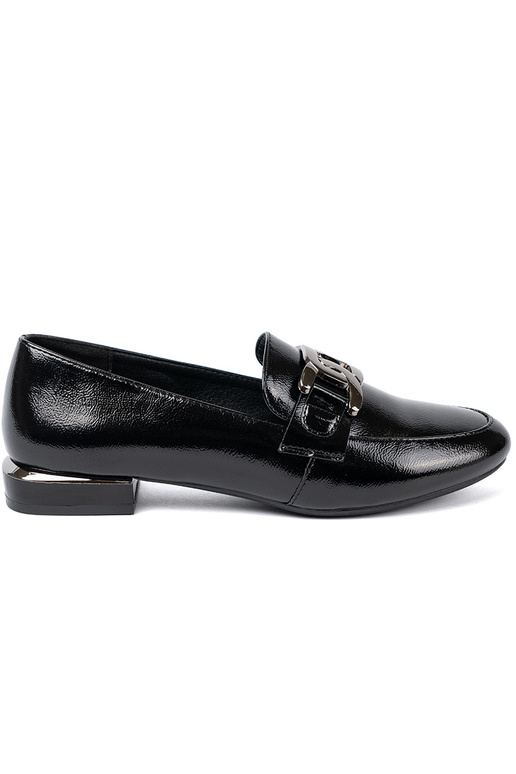 con effetto vernice mocassini con fibbia decorativa Sergio Leone con effetto vernice mocassini con fibbia decorativa Sergio Leone