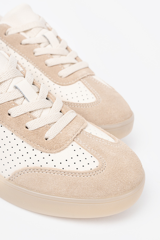 Scarpe casual da donna traforato brillantementebeige