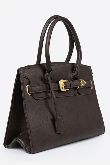 Deverrone scuro borsetta con fibbia decorativa A d orom kolorze