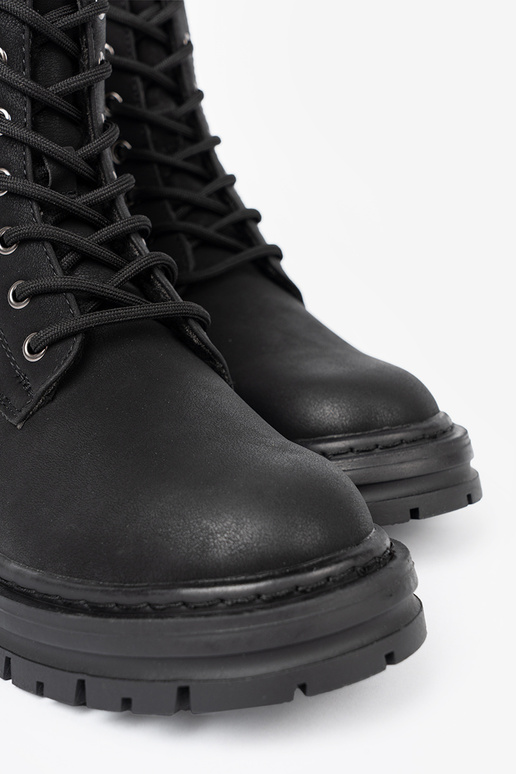 colore nero Scarpe da donnae z laccim i bieżnikiem Sergio Leone