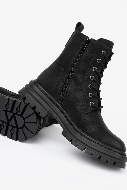 colore nero Scarpe da donnae z laccim i bieżnikiem Sergio Leone