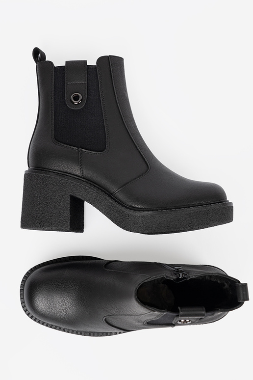 Stile elegante colore nero scarpe z elastyczną AstaAką Sergio Leone