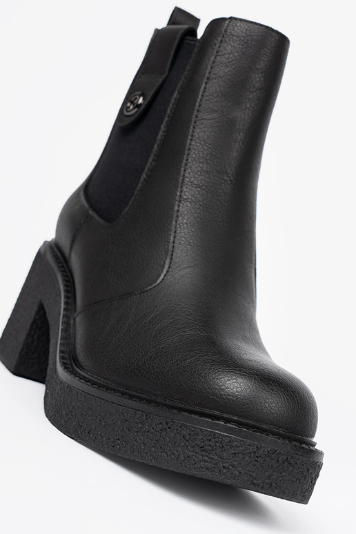 Stile elegante colore nero scarpe z elastyczną AstaAką Sergio Leone