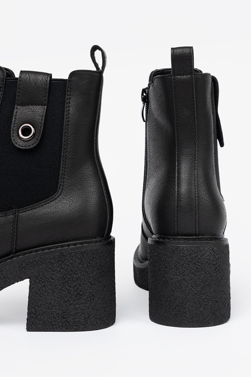 Stile elegante colore nero scarpe z elastyczną AstaAką Sergio Leone