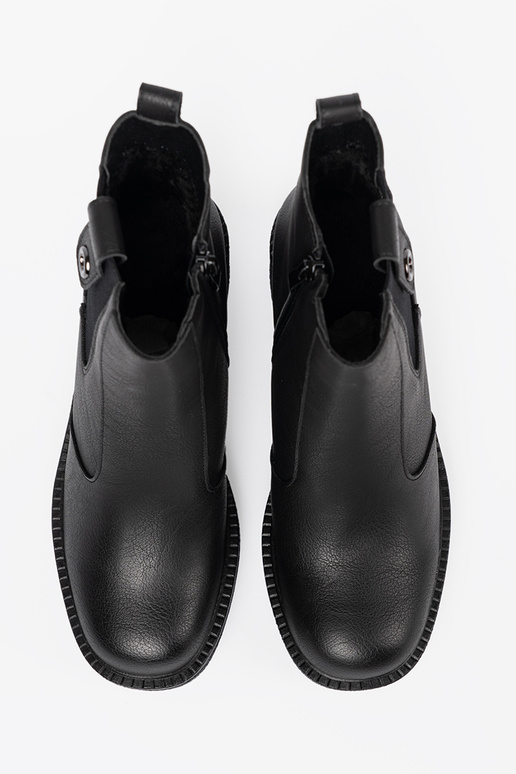 Stile elegante colore nero scarpe z elastyczną AstaAką Sergio Leone