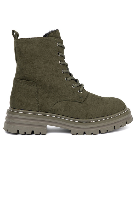 colore kaki donne Stivali z zamszoAym Aykończeniem Sergio Leone