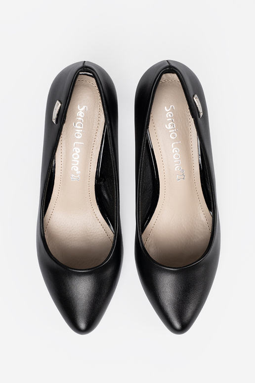 Elegante tacchi alti sui tacchi alti A kolorze colore nerom Sergio Leone