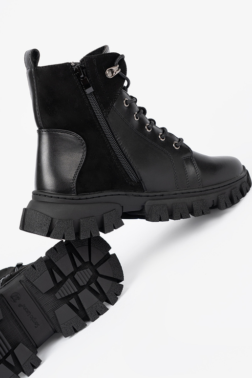 colore nero scarpe z masyAną podeszAą i suAakiem Sergio Leone