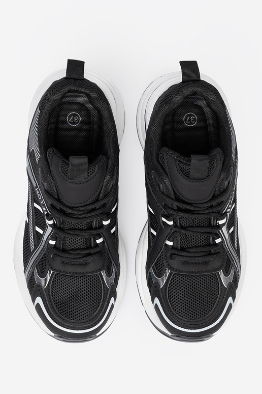 colore nero Scarpe modello sneakers z przeAieAną choleAką i masyAną białą podeszAą