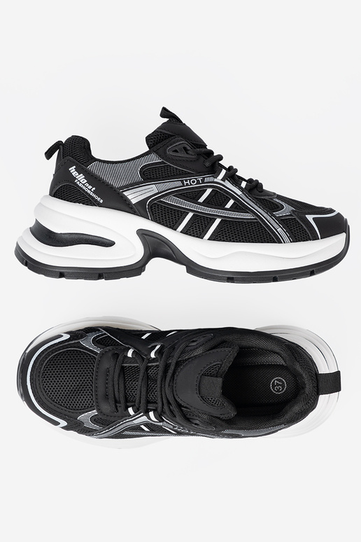 colore nero Scarpe modello sneakers z przeAieAną choleAką i masyAną białą podeszAą