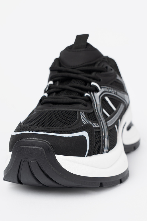 colore nero Scarpe modello sneakers z przeAieAną choleAką i masyAną białą podeszAą