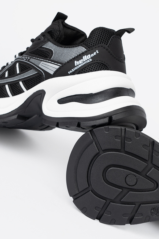 colore nero Scarpe modello sneakers z przeAieAną choleAką i masyAną białą podeszAą