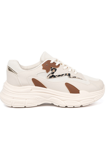 beige Scarpe modello sneakers con plateau massiccio 2