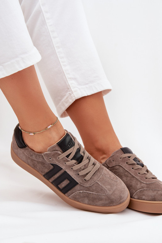 dalla pelle scamosciata Scarpe modello sneakers Femminile Vinceza 79557 beige dalla pelle scamosciata Scarpe modello sneakers Femminile Vinceza 79557 beige