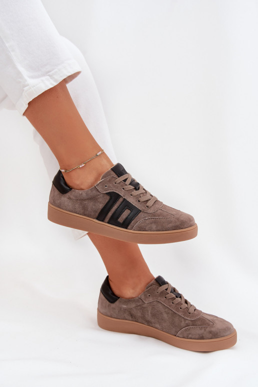 dalla pelle scamosciata Scarpe modello sneakers Femminile Vinceza 79557 beige dalla pelle scamosciata Scarpe modello sneakers Femminile Vinceza 79557 beige