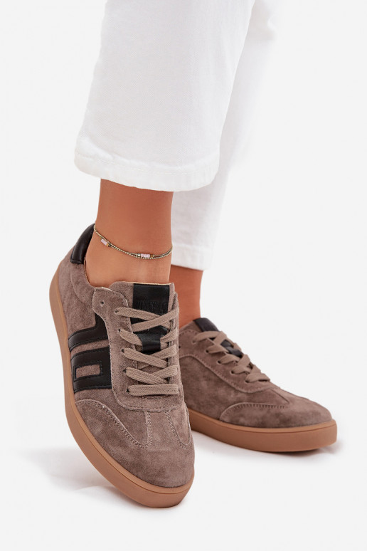 dalla pelle scamosciata Scarpe modello sneakers Femminile Vinceza 79557 beige dalla pelle scamosciata Scarpe modello sneakers Femminile Vinceza 79557 beige