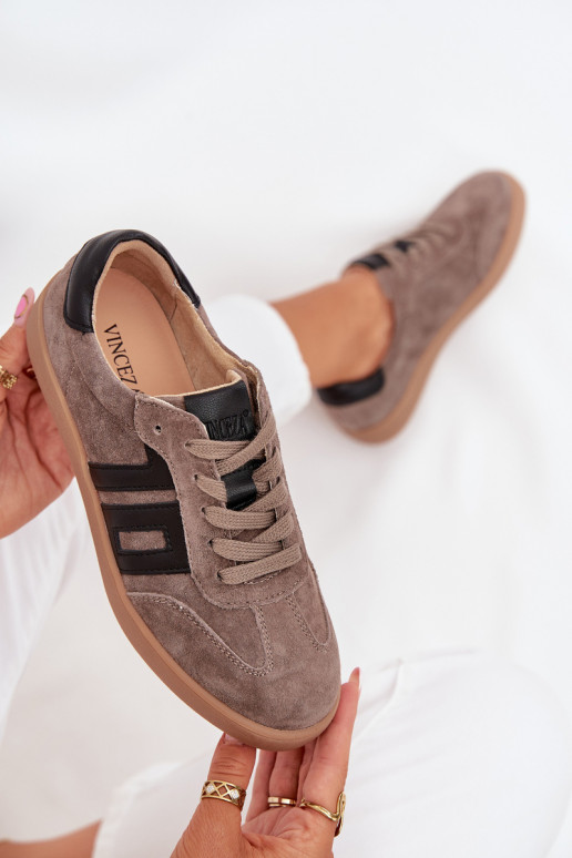 dalla pelle scamosciata Scarpe modello sneakers Femminile Vinceza 79557 beige dalla pelle scamosciata Scarpe modello sneakers Femminile Vinceza 79557 beige